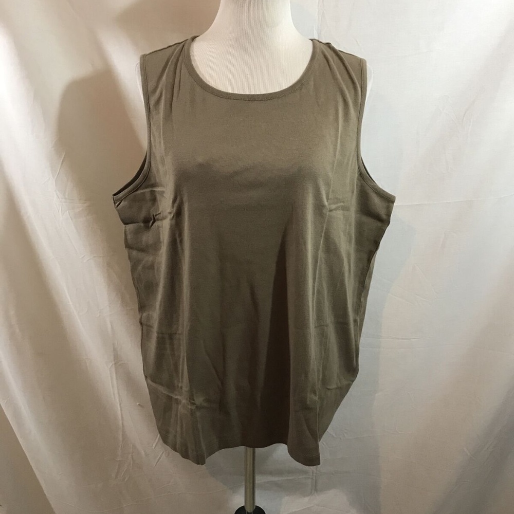Appleseed's light brown sleeveless - womens 2X, NE